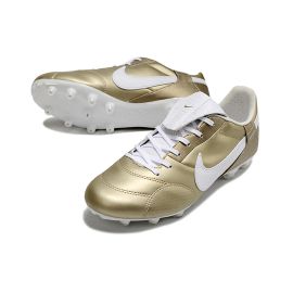 Nike The Premier III FG - Metallic Gold Grain White