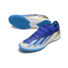 Adidas X Crazyfast Messi Elite IC Spark Gen10s - Lucid Blue Blue Burst Footwear White