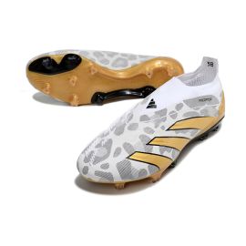 Adidas Predator Elite Lacess FG White Gold Black