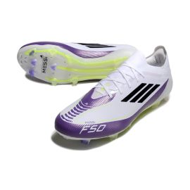 adidas F50 Elite Laces FG Messi Triunfo Estelar - White/Core Black/Unity Purple