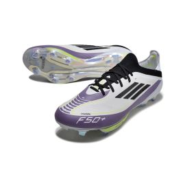 adidas F50+ Messi Elite FG Triunfo Estelar - Footwear White/Core Black/Unity Purple