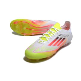 adidas F50 Elite FG White Yellow Red