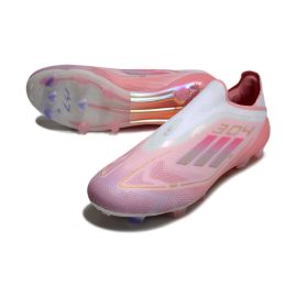 adidas F50 Elite Laceless FG Lamine Yamal 304 - Clear Pink/Purple Glow/Lite Pink