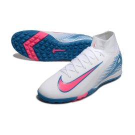 Nike Air Zoom Mercurial Superfly 10 Elite TF White Pink Blue