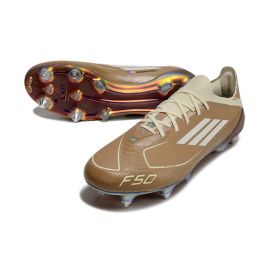 adidas F50 Messi X Bad Bunny Elite Laces SG - Cardboard/Cream White/Bright Cyan