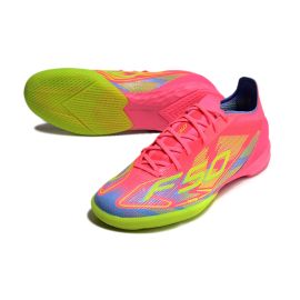 adidas F50 PRO IC 2025 Mystic Victory - Lucid Pink/Lucid Lemon/Blue Fusion