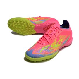 adidas F50 PRO TF 2025 Mystic Victory - Lucid Pink/Lucid Lemon/Blue Fusion