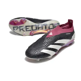 Adidas Predator Elite Laceless Tongue FG - Core Black Off White