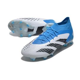 adidas Predator Accuracy.1 FG Soccer Cleats - White_Bliss Blue_Black