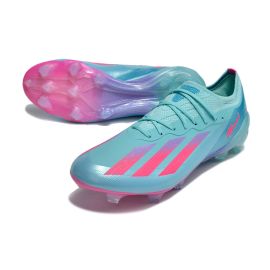 adidas X Crazyfast Messi x Miami .1 FG Soccer Cleats - Turquosie_Pink