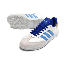 Adidas Samba Messi Indoor Soccer Shoes White Blue