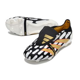 adidas Predator Elite Fold-over Tongue FG Black White Gold