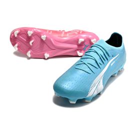 Puma Ultra Ultimate FG AG Tricks - Hero Blue Puma White Sunset Pink