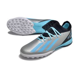 adidas X Crazyfast Messi .3 TF Infinito - Silver Metallic Bliss Blue Core Black