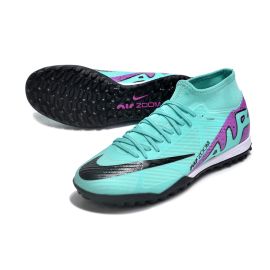 Nike Air Zoom Superfly 9 Academy TF Soccer Cleats - Aqua Green Purple White