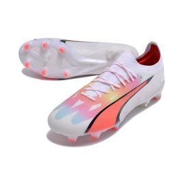 Puma Ultra Ultimate FG Puma White Puma Black Fire Orchid