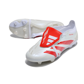 Adidas Predator Elite Fold-over Tongue FG Predstrike -  White Solar Red