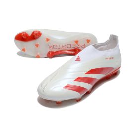 Adidas Predator Elite Laceless FG - White Solar Red