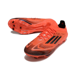 Adidas F50 + Elite Laces Firm Ground Soccer Cleats Solar Red Black